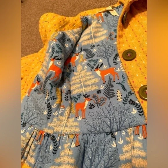 Matilda Jane Girls Yellow Going Easy Jacket Sz 4 - Picture 7 of 10